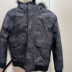 Boys North Face Gotham jacket, size L, Urban Grey Camo